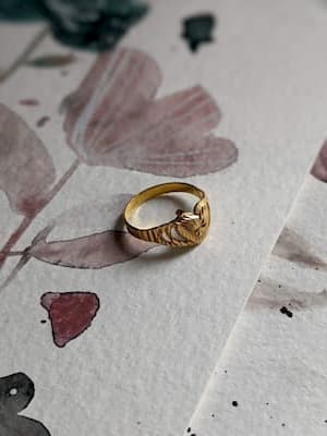 Gold Heart Ring